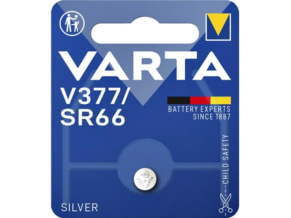VARTA V377 SR66 horlogebatterij in verpakking